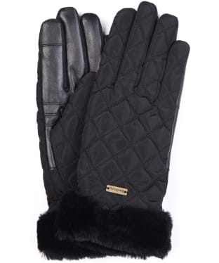 Women's Barbour Norwood Waterproof Gloves - Black