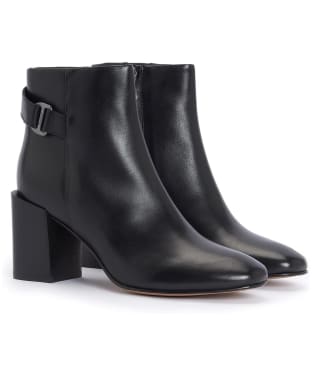 Women's Barbour Piper Block Heel Ankle Boots - Black