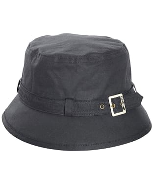 Women's Barbour Kelso Wax Belted Hat - Black