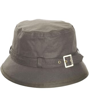 Women's Barbour Kelso Wax Belted Hat - Olive