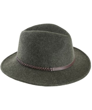 Barbour Tack Fedora Hat - Olive Melange