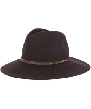 Barbour Tack Fedora Hat - Chocolate/Praline