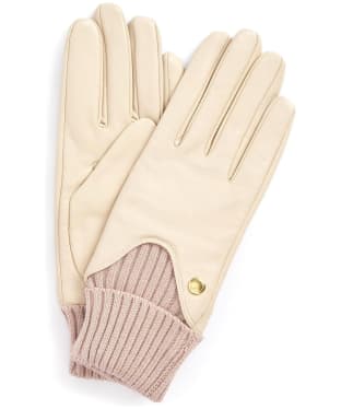 Women's Barbour Deanna Leather Gloves - Eggshell