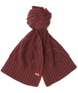 Women's Barbour Ridley Beanie And Scarf - Cabernet