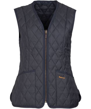 Women's Barbour Betty Quilted Waistcoat / Zip-In Liner - Navy