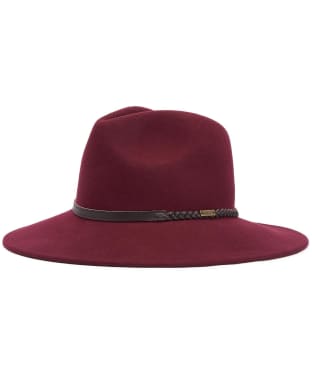 Barbour Tack Fedora Hat - Cabernet