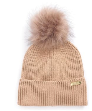 Women's Barbour International Mallory Pom Beanie - Light Trench