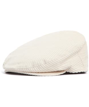 Women's Barbour Craster Cord Flat Cap - Eggshell