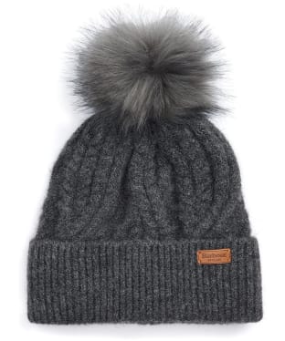 Women's Barbour Elsdon Beanie Hat - Grey