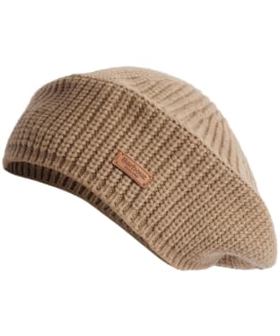 Women's Barbour Beldon Beret Beanie Hat - Honey