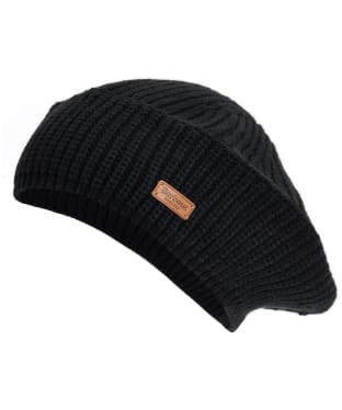 Women's Barbour Beldon Beret Beanie Hat - Black