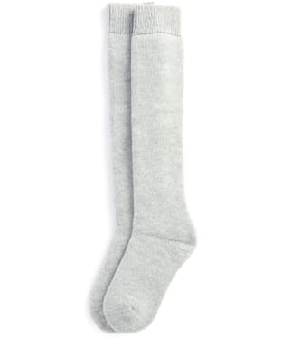 Women's Barbour Knee Length Wellington Socks - Light Grey