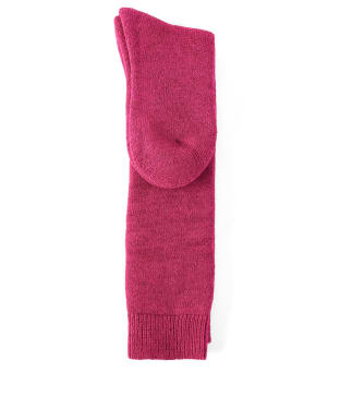 Women's Barbour Knee Length Wellington Socks - Raspberry