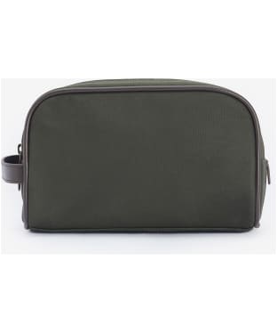 Men’s Barbour Wax Washbag - Olive / Brown