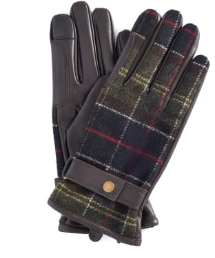 Women's Barbour Aubrey Waterproof Tartan Gloves - Barbour Classic