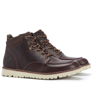 Men's Barbour Fred Moc Toe Boots - Brown