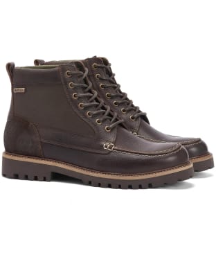 Men's Barbour Sheene Moc Toe Boots - Brown