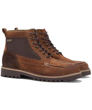 Men's Barbour Sheene Moc Toe Boots - Cognac