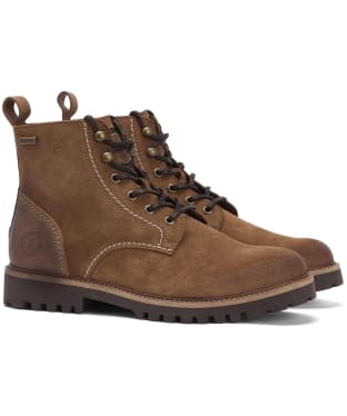 Men's Barbour Foggy Derby Boots - Cognac