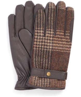 Men's Barbour Deveron Tweed Gloves - Rustic Mix