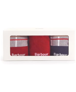 Men's Barbour Tartan Sock Gift Box - Blue Granite