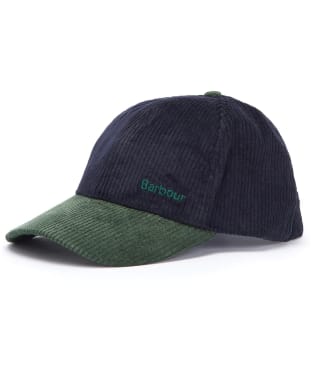 Men's Barbour Angus Cap - Navy / Evergreen