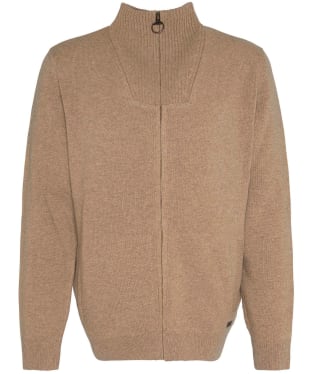 Barbour Nelson Essential Full-Zip Jumper - Stone