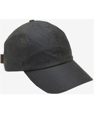 Men's Barbour Waxed Sports Cap - Sage