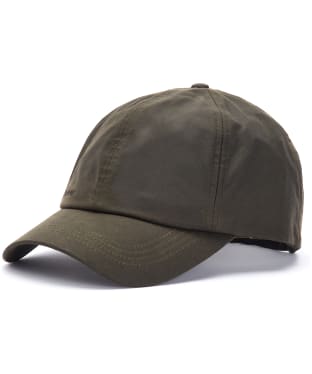 Men's Barbour Waxed Sports Cap - Olive