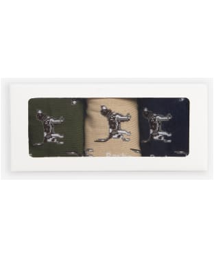 Men’s Barbour Pointer Dog Socks Gift Box - Forest Mist