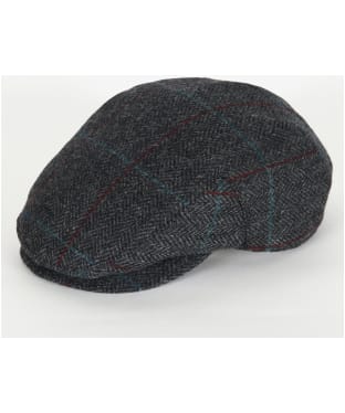 Men’s Barbour Cairn Flat Cap - Charcoal / Red / Blue