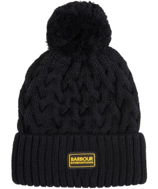 Men's Barbour International Drift Cable Beanie - Black