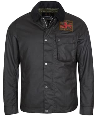 Men’s Barbour International Steve McQueen Workers Waxed Jacket - Black