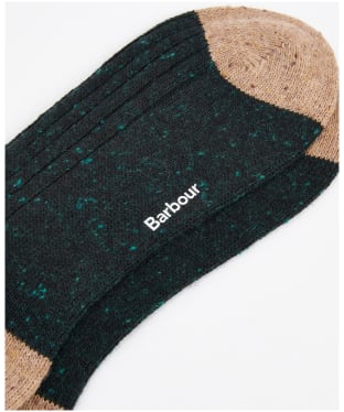 Men's Barbour Houghton Socks - Evergreen / Sandstone