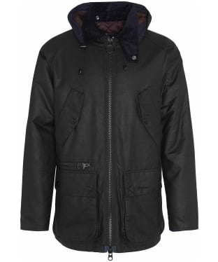 Men's Barbour Re-Engineered Beaufort Waxed Jacket - Black