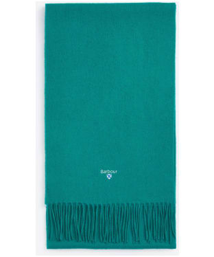 Barbour Plain Lambswool Scarf - Evergreen