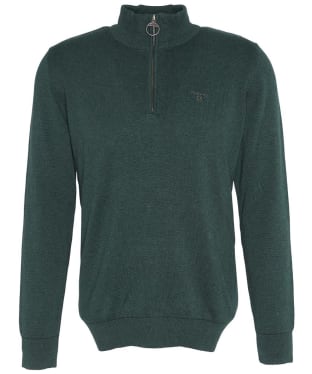 Men’s Barbour Cotton Half Zip Sweater - Seaweed