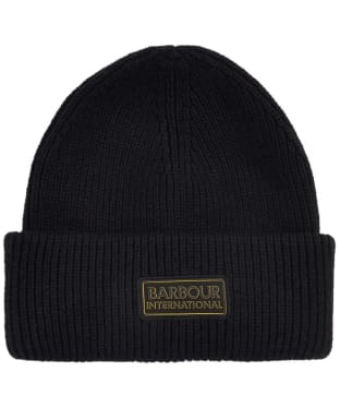 Men's Barbour International Flex Beanie Hat - Black