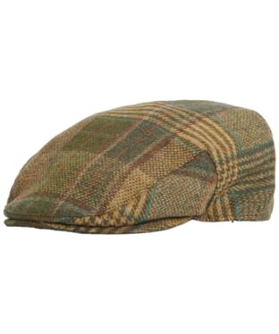 Men's Barbour Deveron Tweed Flat Cap - Green Mix