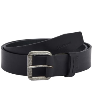 Men's Barbour Glen Leather Belt - New Black