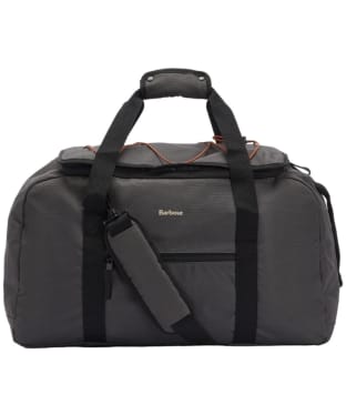 Barbour Arwin Canvas Duffle Bag - Charcoal / Ginger