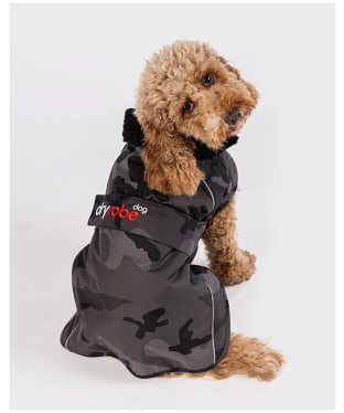 dryrobe® Dog Coat - Black Camo / Black