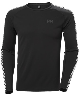 Men’s Helly Hansen Lifa Active Stripe Crew Baselayer - Black