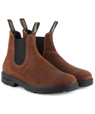 Blundstone #1911 Waxed Suede Chelsea Boots - Brown