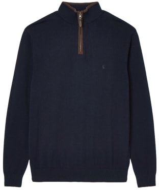 Men's Joules Hillside 1/4 Zip Funnel Neck Jumper - Navy