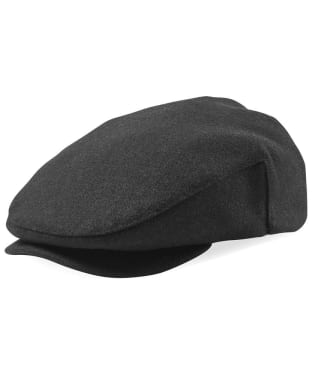 Men's Brixton Hooligan Flannel Flat Cap - Black