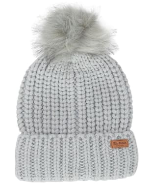 Women's Barbour Saltburn Bobble Hat - Pearl Blue