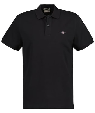 Men's GANT Original Pique Rugger Cotton Polo Shirt - Black