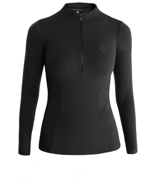 Women's Aztec Diamond Long Sleeve Base Layer - Black