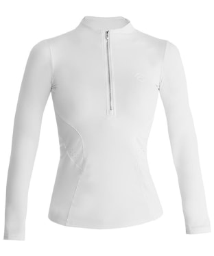 Women's Aztec Diamond Long Sleeve Base Layer - White